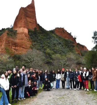 alumnos en excursión a Las Médulas y la ciudad de León