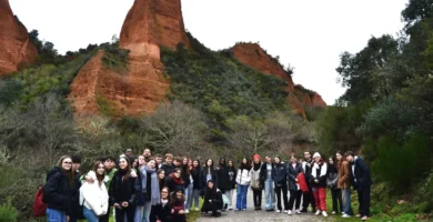 alumnos en excursión a Las Médulas y la ciudad de León