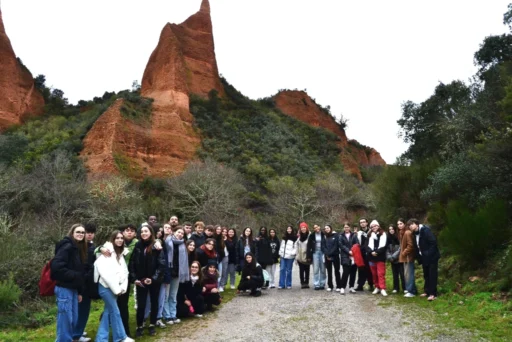 alumnos en excursión a Las Médulas y la ciudad de León