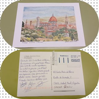 Recibiendo Postales desde Florencia