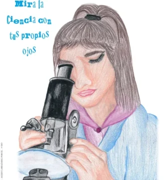 1er Premio en el concurso carteles » descubre mujeres científicas» alumna Aileen Larrazabal Porcel