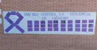 mural día internacional eliminación de violencia contra la mujer