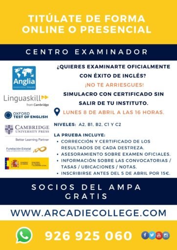 prueba inglés certificado