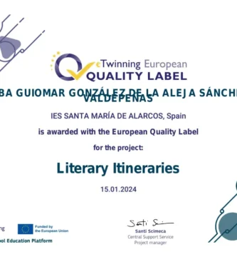 Sello de Calidad Europeo proyecto eTwinner Itinerarios Literarios