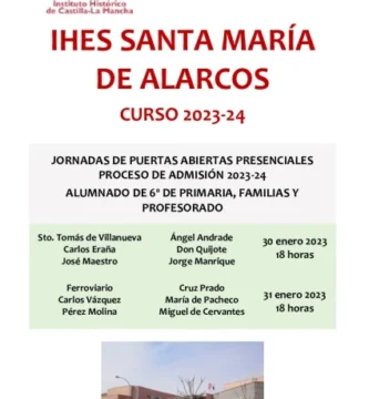 Jornada puertas abiertas y admisión alumnado curso 2023-24